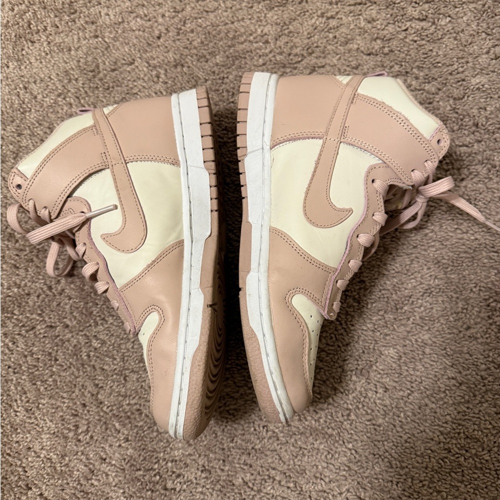 Nike Dunk High top sneakers in the "Pink Oxford" size 38 GUC - Picture 10 of 15
